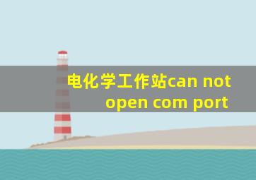 电化学工作站can not open com port